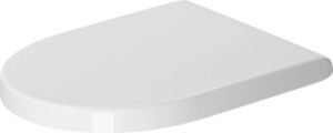Duravit Starck 3 WC-zitting 43.1x37x4.3cm met softclose met quickrelease Kunststof wit Glanzend