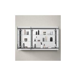 Duravit L-Cube - Spiegelkast met LED-verlichting 700x1200x155 mm, 3 deuren, wit LC755300000
