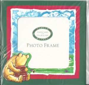 Winnie de Pooh, fotolijstkaart groen